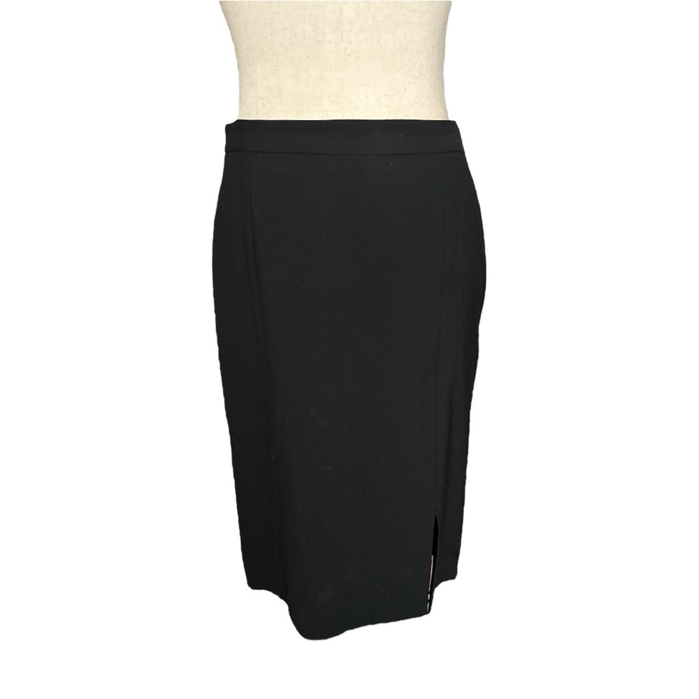 Hugo Boss Italian Wool Pencil Skirt Front Vent Size S